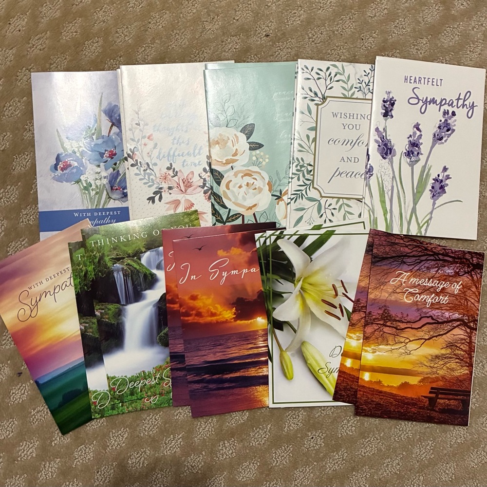 Assorted Sympathy cards bundle